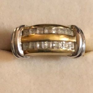 Vintage Sterling Silver Eternity Band
